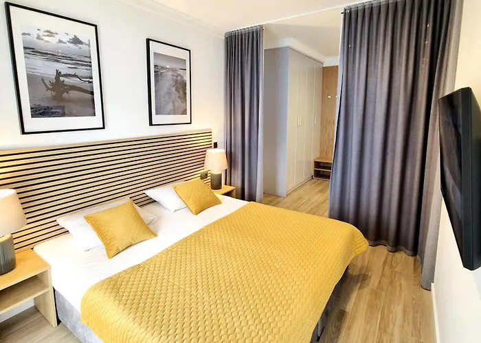 דירה Dudek - Stylowe Apartamenty, 5 Minut Pieszo Do Morza!